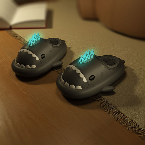 Sharkicks Basic - Hiver, Chaussons Requins Kaiju Nucléaire, Talon Ouvert